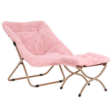 Blush pink best sale saucer chair